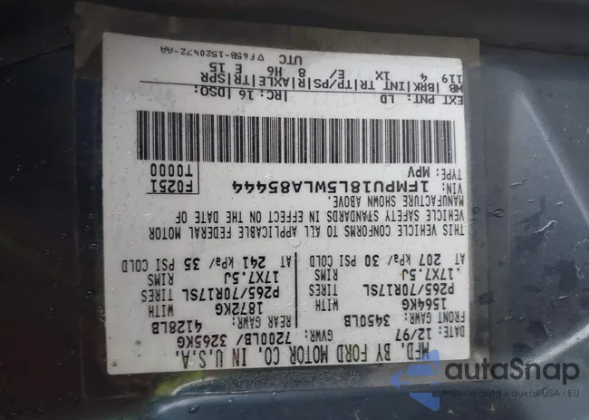 1FMPU18L5WLA85444: 42208960