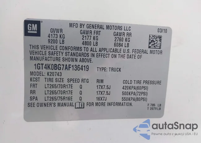 1GT4K0BG7AF136419: 42208992