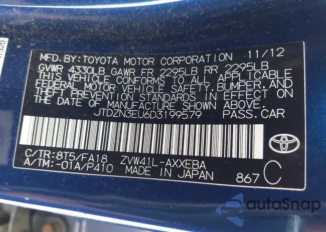 JTDZN3EU6D3199579: 42208078