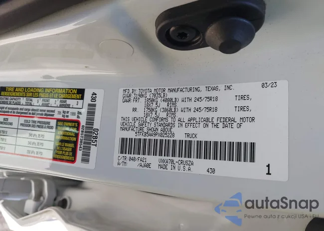 5TFKB5AA9PX025228: 42208096