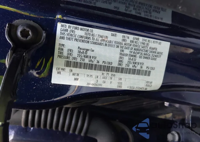 1FADP3L98GL324837: 42208145