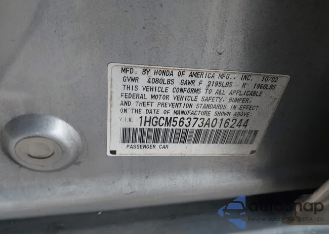 1HGCM56373A016244: 42208187