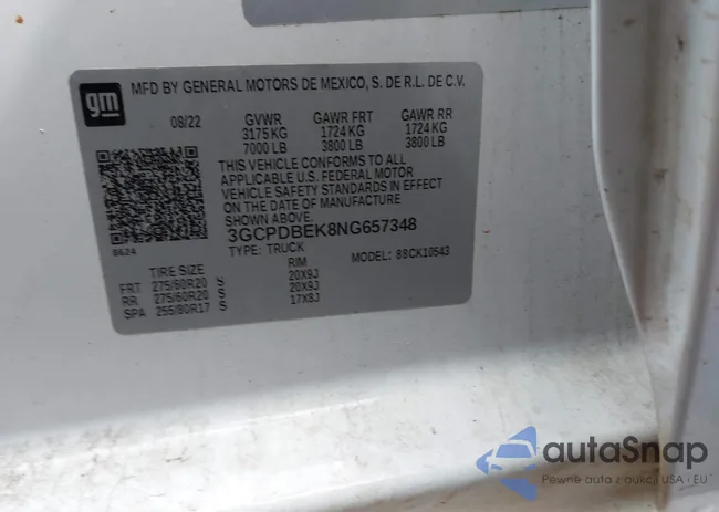 3GCPDBEK8NG657348: 42208370