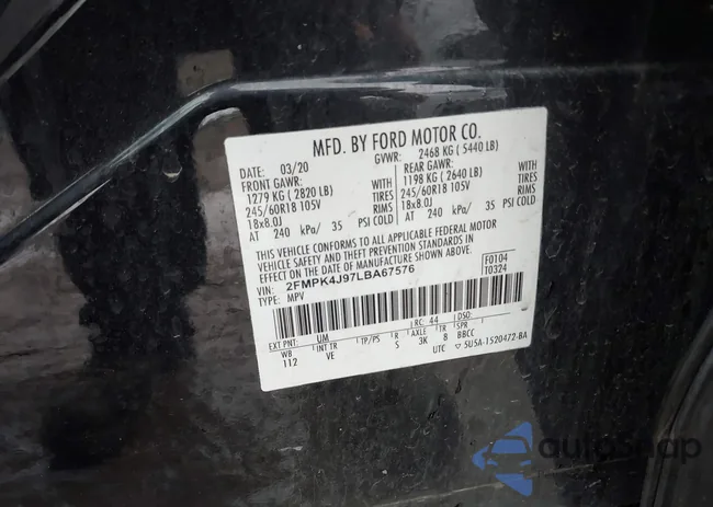 2FMPK4J97LBA67576: 42209677