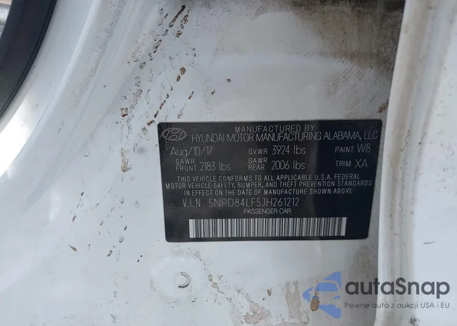 5NPD84LF5JH261212: 42209782