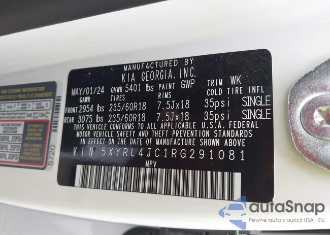 5XYRL4JC1RG291081: 42209785