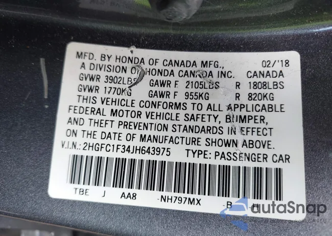 2HGFC1F34JH643975: 42209799