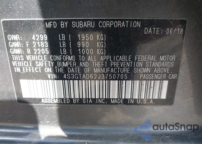 4S3GTAD62J3750705: 42209876