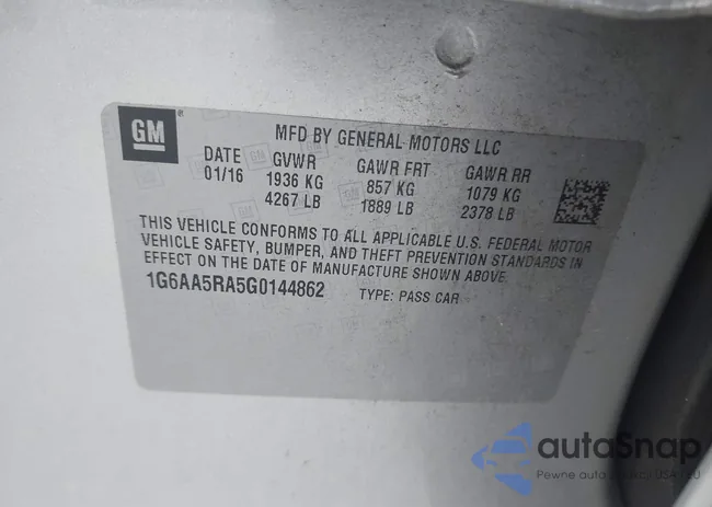 1G6AA5RA5G0144862: 42209928