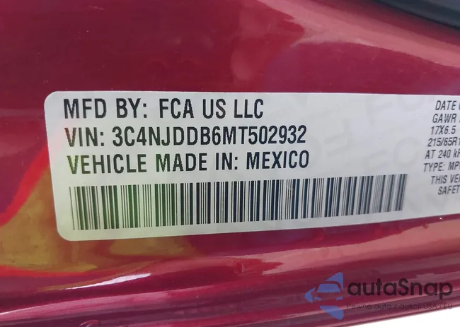 3C4NJDDB6MT502932: 42209945