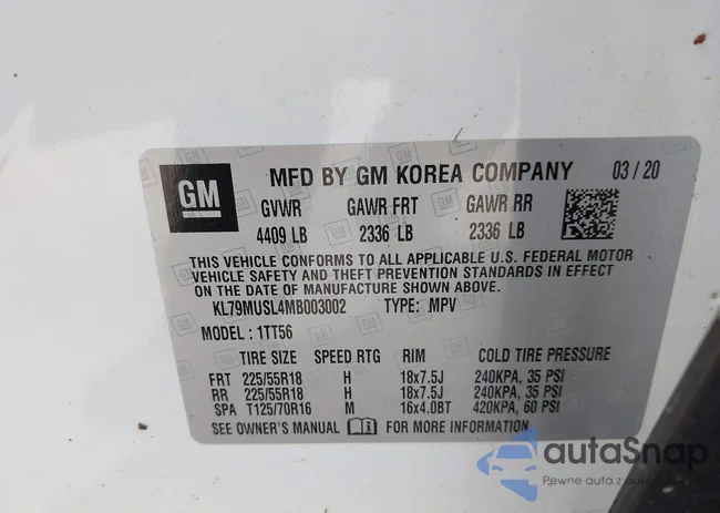 KL79MUSL4MB003002: 42209159