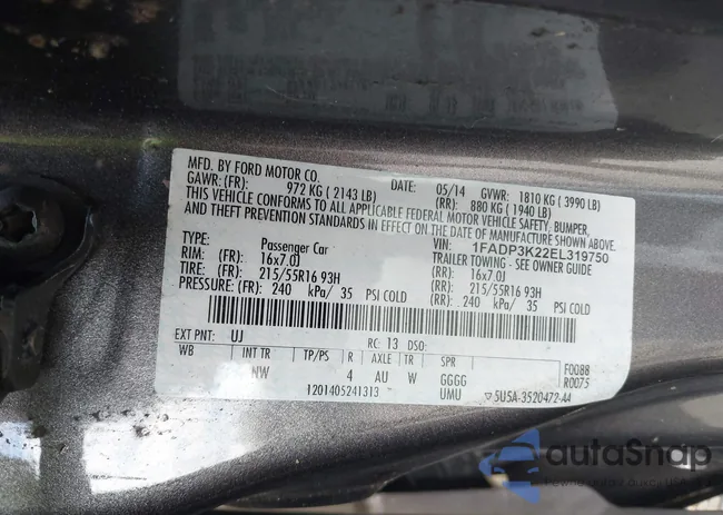 1FADP3K22EL319750: 42209232