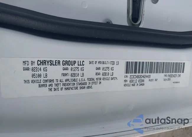 2C3CDXBG9DH624499: 42210635