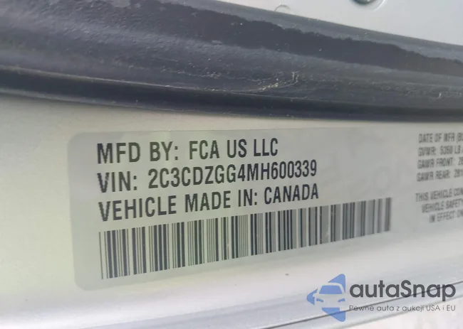 2C3CDZGG4MH600339: 42210641