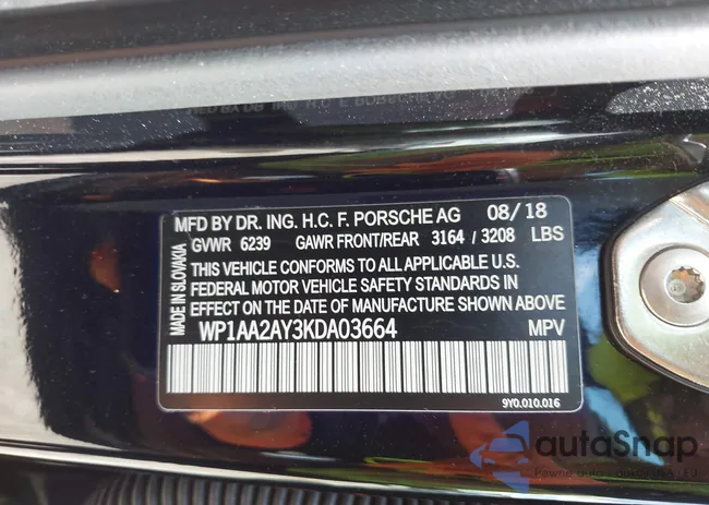 WP1AA2AY3KDA03664: 42210870