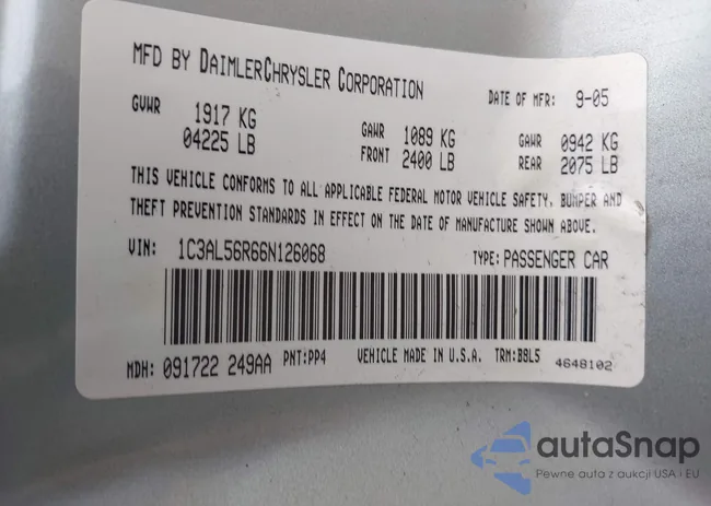 1C3AL56R66N126068: 42210890