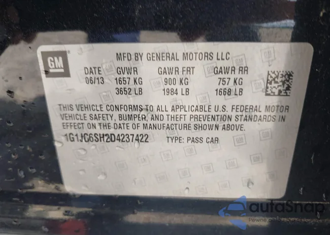 1G1JC6SH2D4237422: 42210941