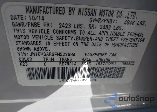 JN1CV6AR9FM522984: 42210379