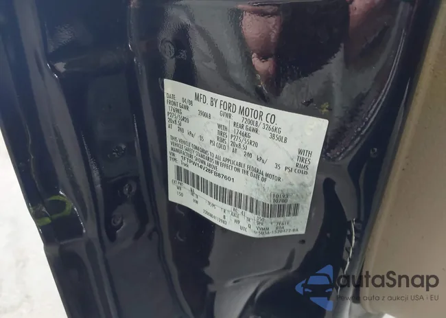 1FTPW14V28FB87601: 42211440