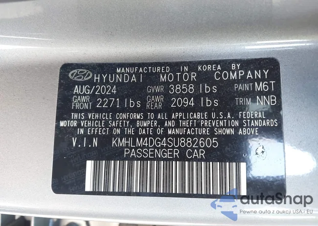 KMHLM4DG4SU882605: 42211511