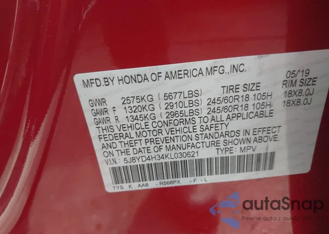 5J8YD4H34KL030621: 42211581