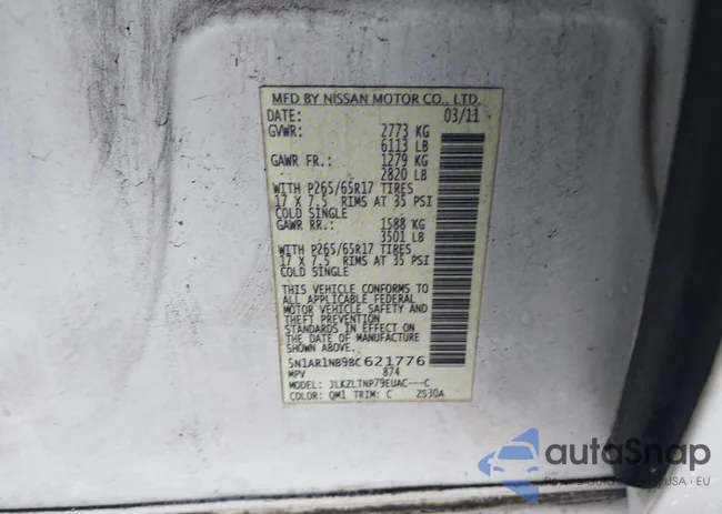 5N1AR1NB9BC621776: 42211612