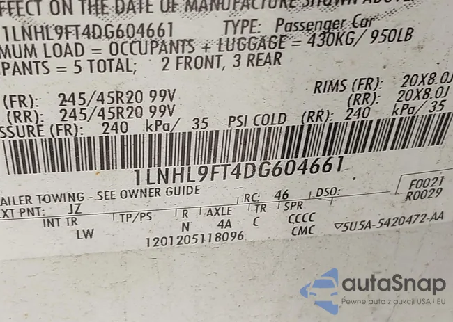 1LNHL9FT4DG604661: 42211781