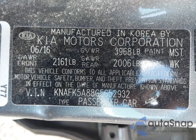 KNAFK5A88G5652932: 42211823