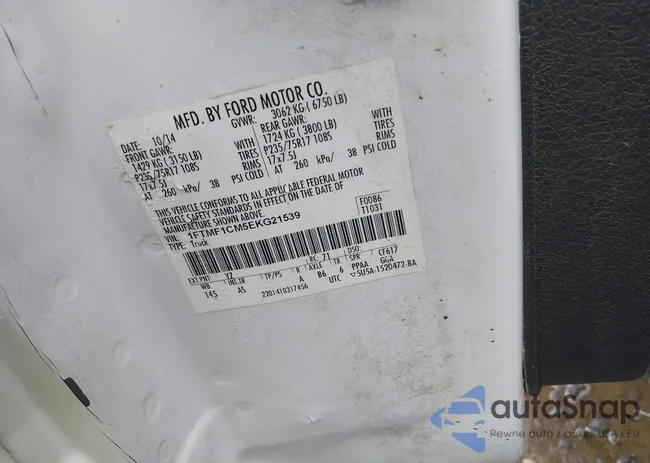 1FTMF1CM5EKG21539: 42211936