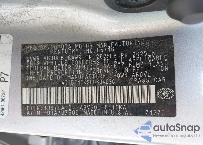 4T1BF1FK9GU604036: 42211961