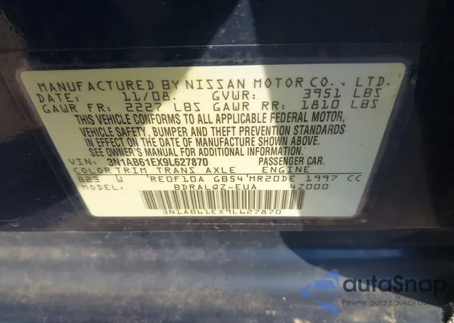 3N1AB61EX9L627870: 42212454