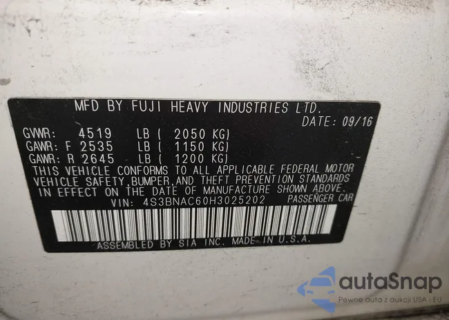 4S3BNAC60H3025202: 42212698