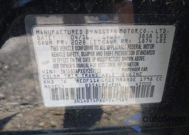 3N1AB7APXGY267989: 42212867