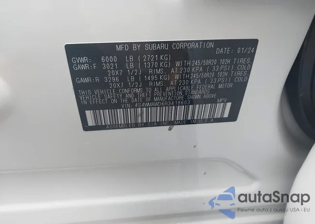 4S4WMAWD6R3418603: 42212385