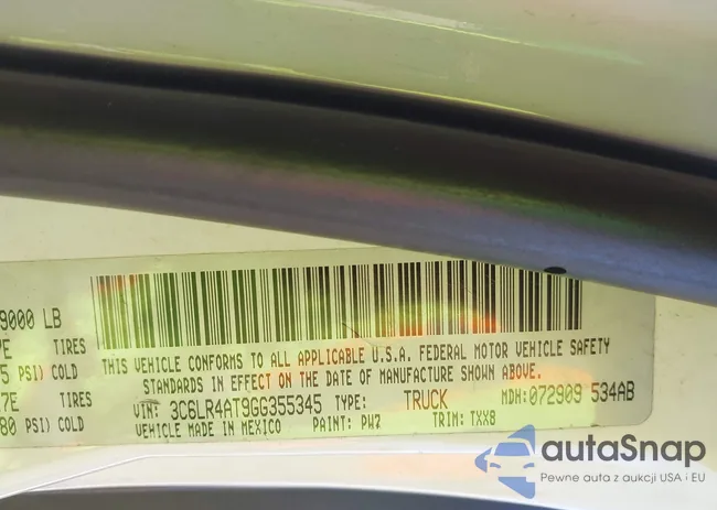 3C6LR4AT9GG355345: 42213530