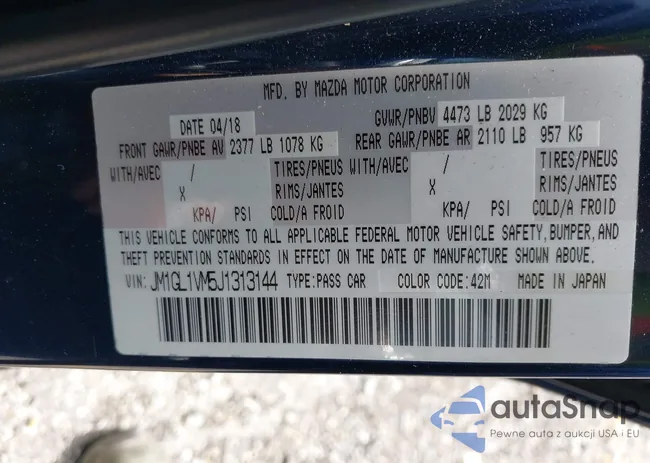 JM1GL1VM5J1313144: 42213536