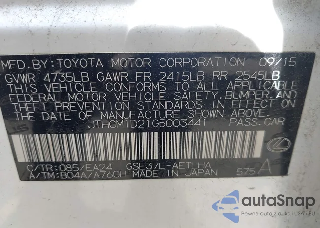 JTHCM1D21G5003441: 42213684