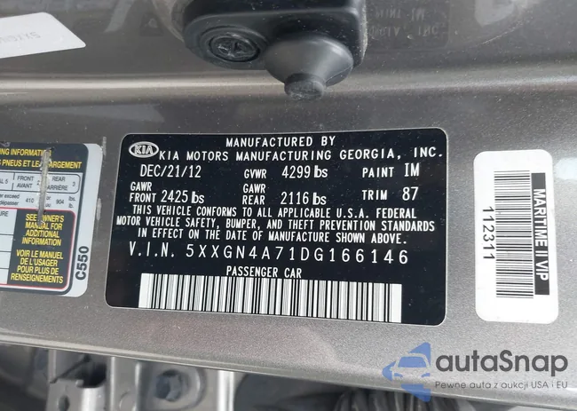 5XXGN4A71DG166146: 42213739