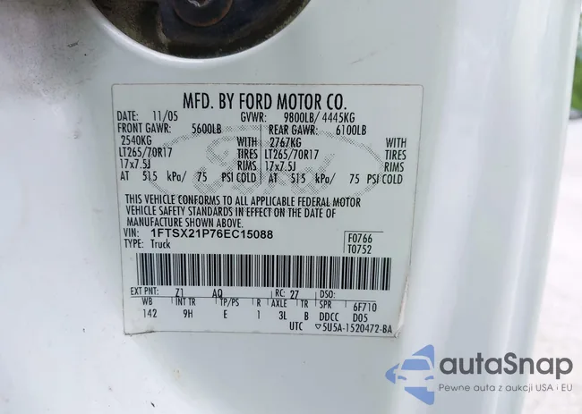 1FTSX21P76EC15088: 42213741