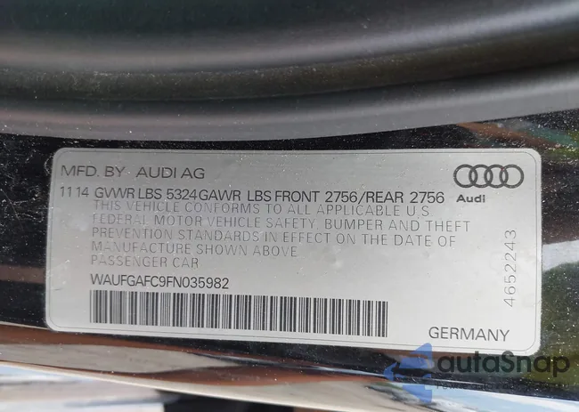 WAUFGAFC9FN035982: 42213769