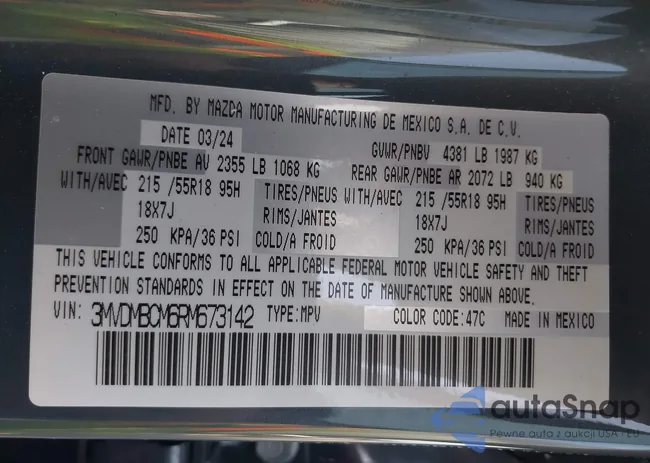 3MVDMBCM6RM673142: 42213773