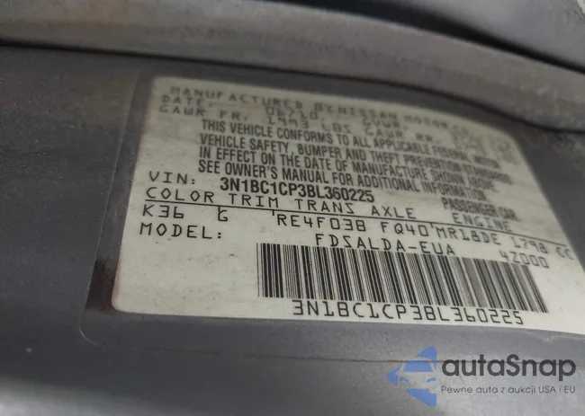 3N1BC1CP3BL360225: 42213373