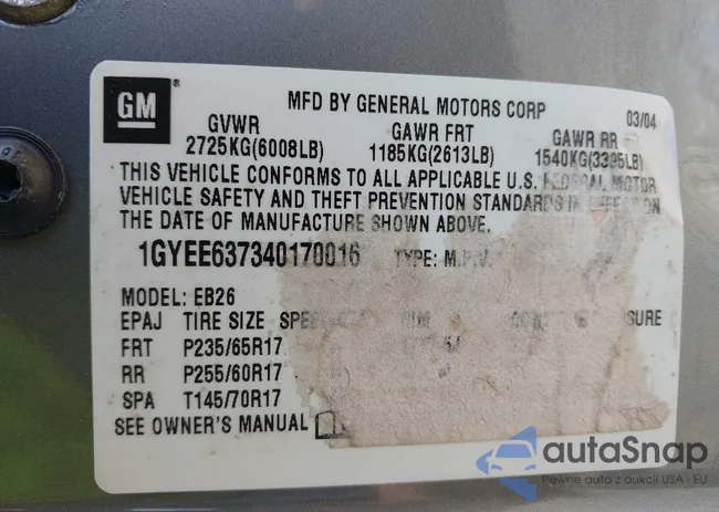 1GYEE637340170016: 42214445