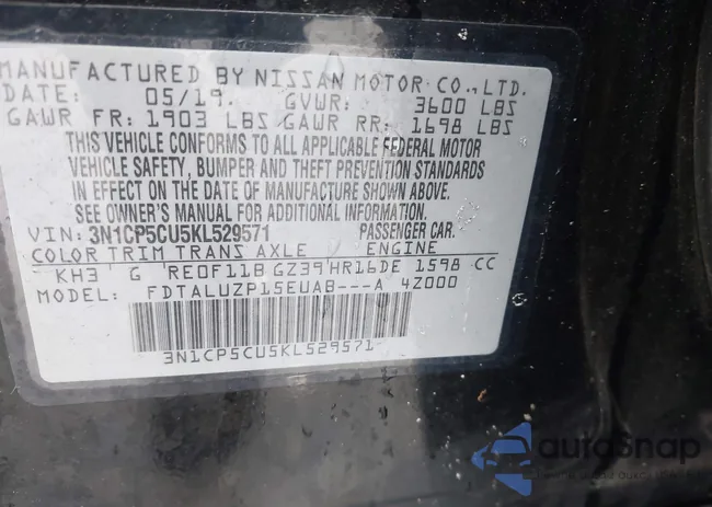 3N1CP5CU5KL529571: 42214535