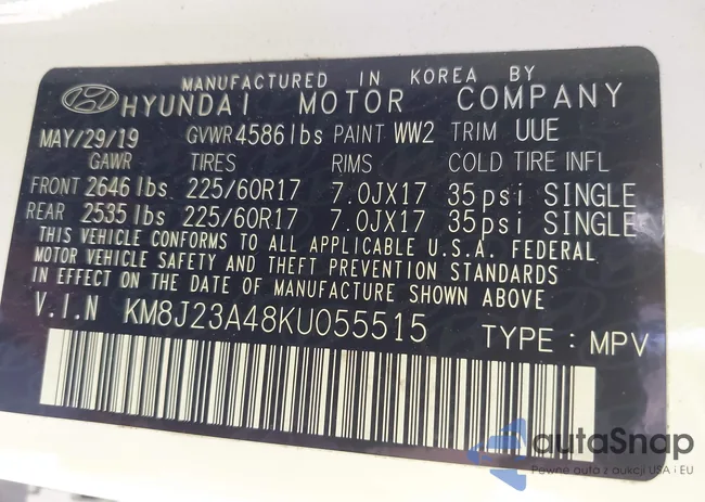 KM8J23A48KU055515: 42214734