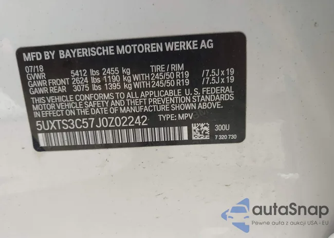 5UXTS3C57J0Z02242: 42214953