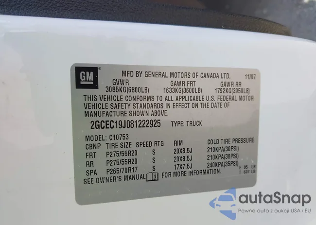 2GCEC19J081222925: 42214964