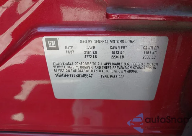 1G6DF577780145647: 42214142