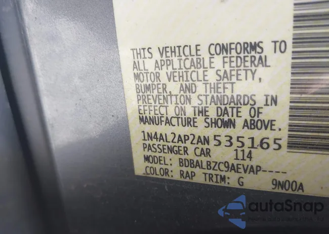 1N4AL2AP2AN535165: 42215422