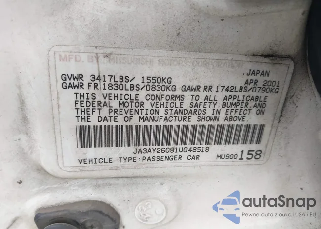 JA3AY26C91U048518: 42215670